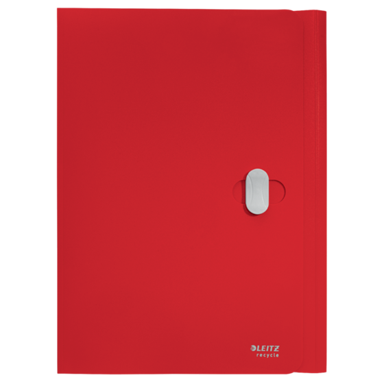 Carpeta De 3 Solapas Leitz Recycle, Co2 Compensado Rojo A4