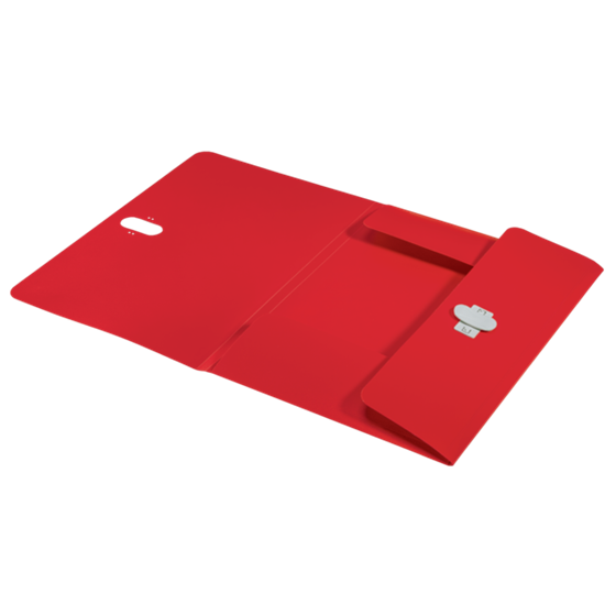 Carpeta De 3 Solapas Leitz Recycle, Co2 Compensado Rojo A4