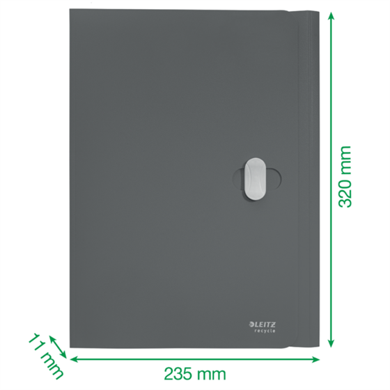 Carpeta De 3 Solapas Leitz Recycle, Co2 Compensado Rojo A4