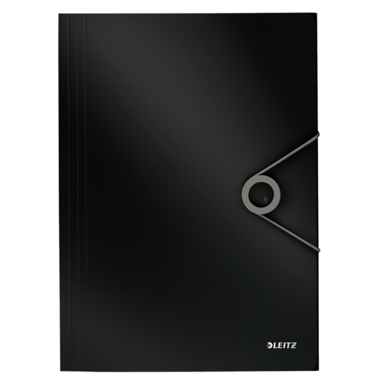 Carpeta De 3 Solapas Solid De Leitz Negro A4