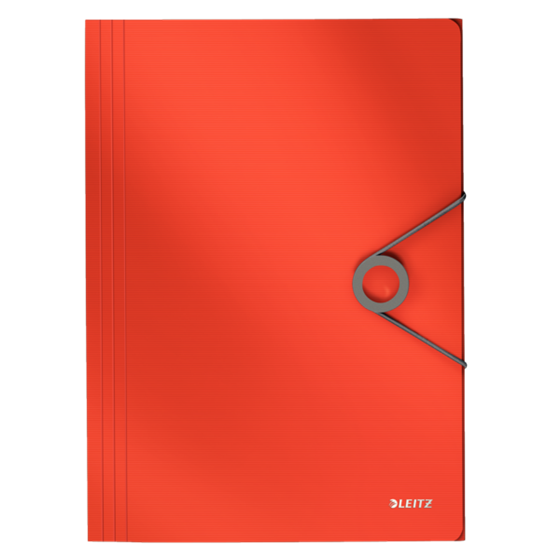 Carpeta De 3 Solapas Solid De Leitz Rojo Claro A4