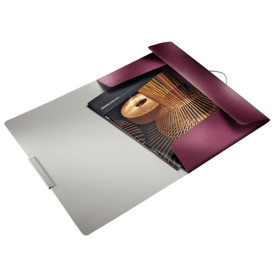 Carpeta De 3 Solapas Style De Leitz Rojo Granate