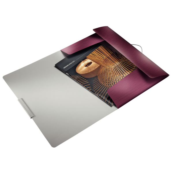 Carpeta De 3 Solapas Style De Leitz Rojo Granate