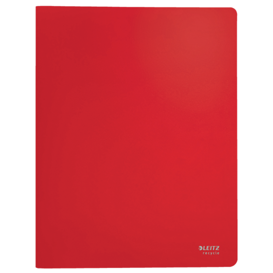 Carpeta De 40 Fundas Leitz Recycle, Co2 Compensado Rojo