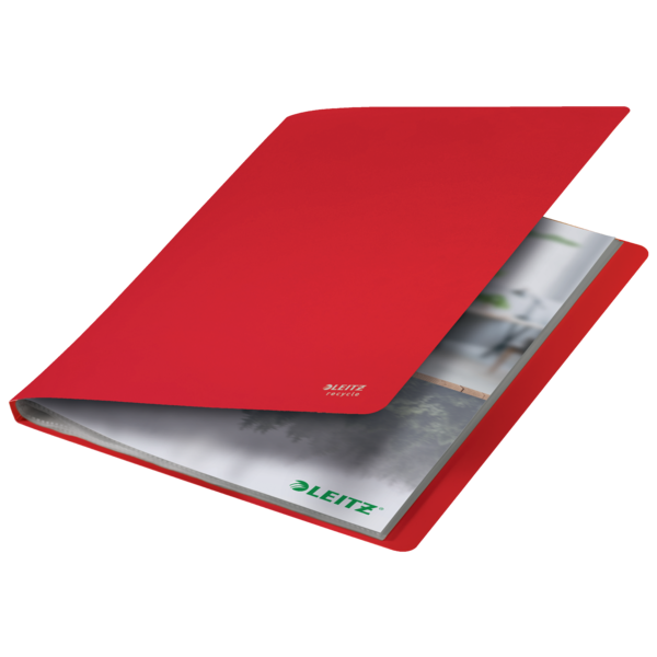 Carpeta De 40 Fundas Leitz Recycle, Co2 Compensado Rojo