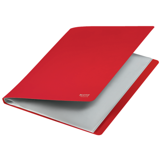 Carpeta De 40 Fundas Leitz Recycle, Co2 Compensado Rojo