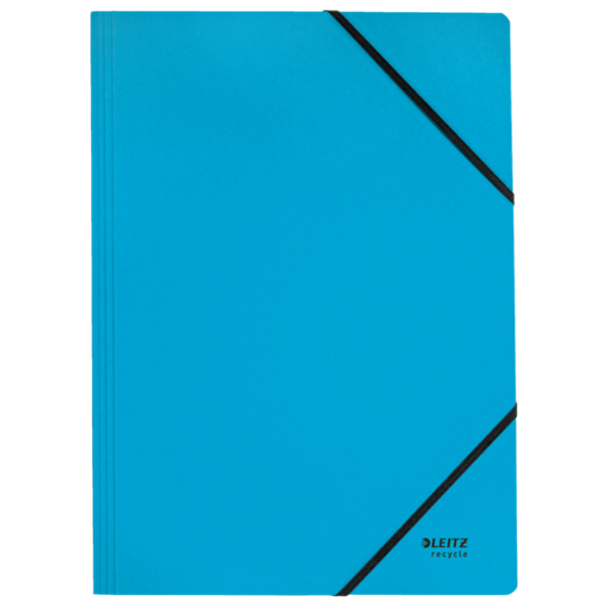 Carpeta De Cartón Con Gomas Leitz Recycle, Co2 Compensado Azul