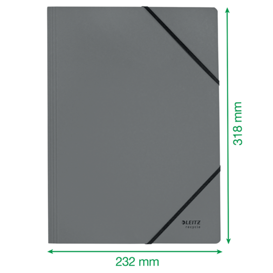 Carpeta De Cartón Con Gomas Leitz Recycle, Co2 Compensado Azul