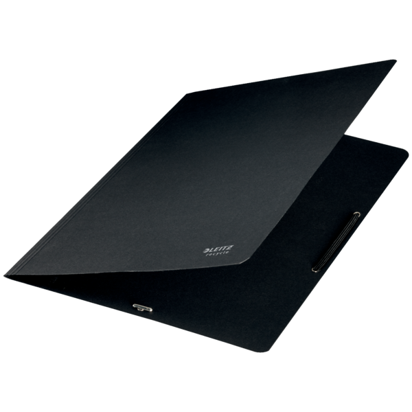 Carpeta De Cartón Con Gomas Leitz Recycle, Co2 Compensado Negro