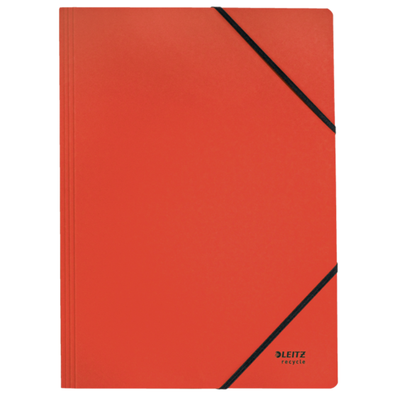 Carpeta De Cartón Con Gomas Leitz Recycle, Co2 Compensado Rojo