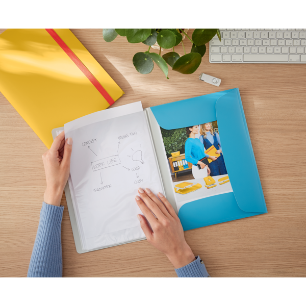 Carpeta De Fundas Portátil Leitz Cosy Plus Azul Calma