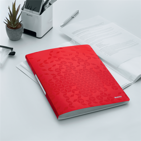 Carpeta De Fundas Wow De Leitz Rojo