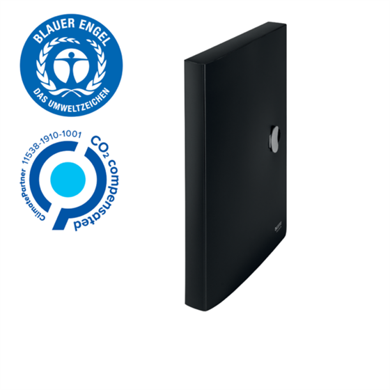 Carpeta De Proyectos Leitz Recycle, Co2 Compensado Negro A4