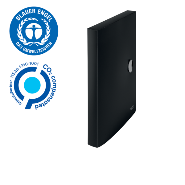 Carpeta De Proyectos Leitz Recycle, Co2 Compensado Negro A4