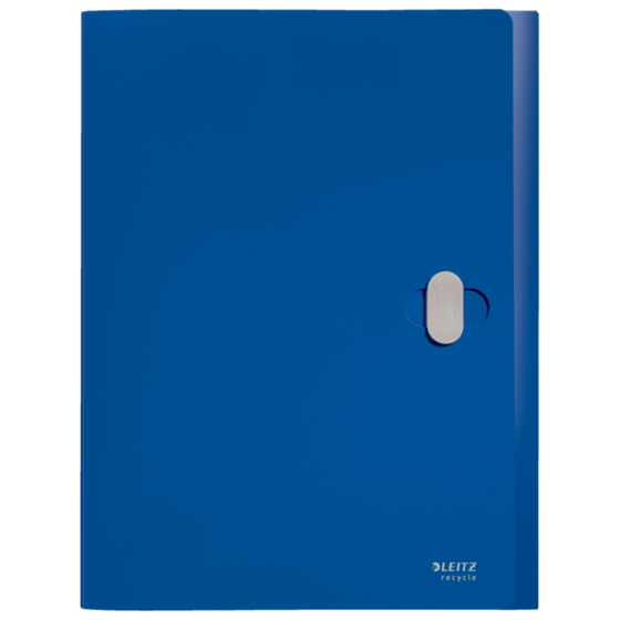 Carpeta De Proyectos Leitz Recycle, Co2 Compensado Azul A4