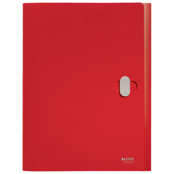 Carpeta De Proyectos Leitz Recycle, Co2 Compensado Rojo A4
