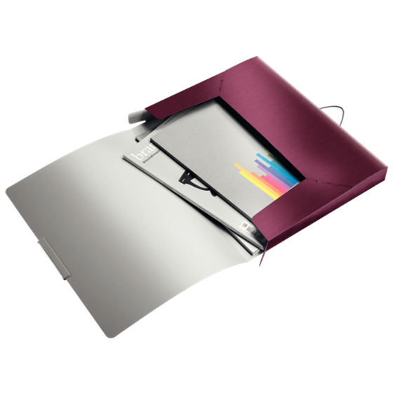 Carpeta De Proyectos Style De Leitz Rojo Granate