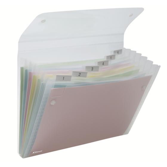 Carpeta Fuelle Rexel Ice 6 Compartimentos Transparente Transparente
