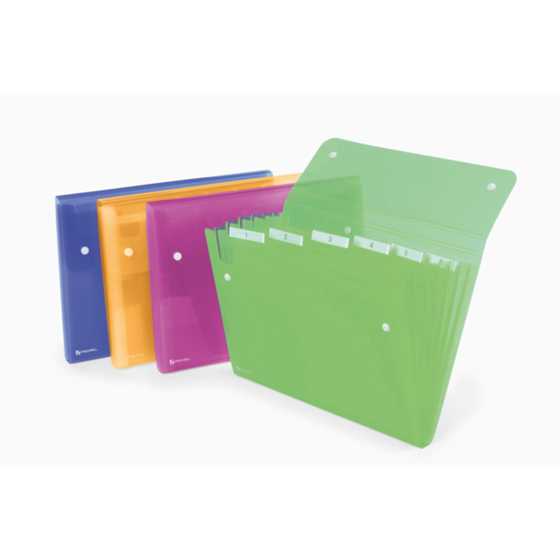 Carpeta Fuelle Rexel Ice 6 Compartimentos Surtidos