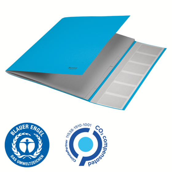 Clasificador De Cartón Leitz Recycle, Co2 Compensado Azul