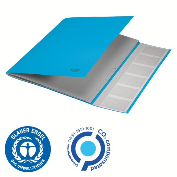 Clasificador De Cartón Leitz Recycle, Co2 Compensado Azul