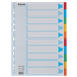 Separadores Cartón Multicolor 10 Pestañas En Blanco A4