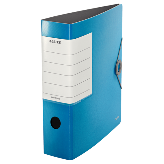 Archivador De Palanca 180° Solid De Leitz Azul Claro PP A4 Lomo: 82 Mm.