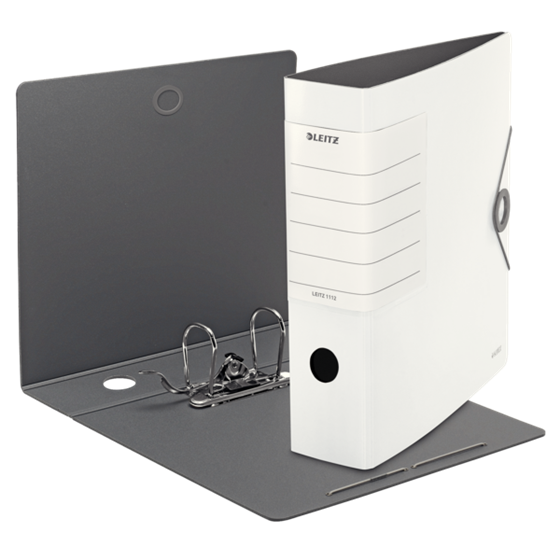 Archivador De Palanca 180° Solid De Leitz Blanco PP A4 Lomo: 82 Mm.