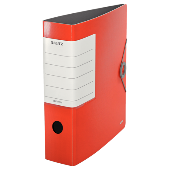 Archivador De Palanca 180° Solid De Leitz Rojo Claro PP A4 Lomo: 82 Mm.