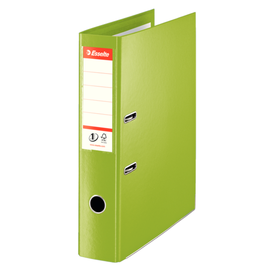 Archivador De Palanca De PP N.º 1 De Esselte Vivida Verde Folio Lomo: 75 Mm.