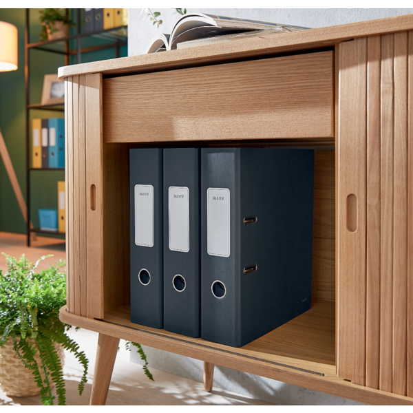 Archivador Leitz 180° Cosy Soft Touch Gris Terciopelo A4 Lomo: 80 Mm.