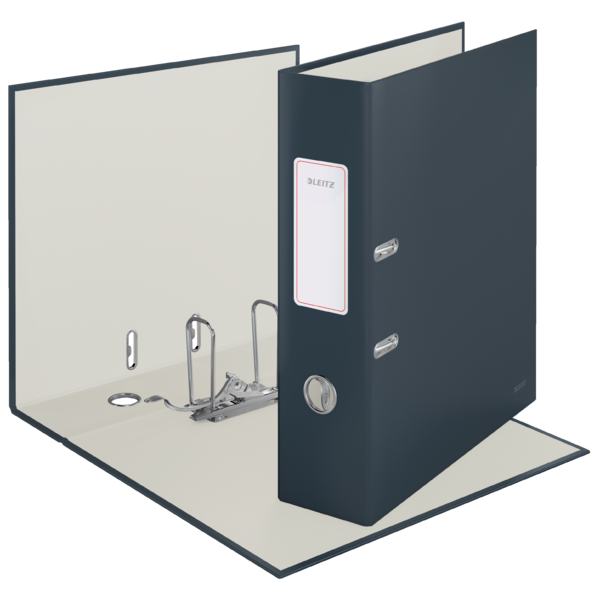 Archivador Leitz 180° Cosy Soft Touch Gris Terciopelo A4 Lomo: 80 Mm.