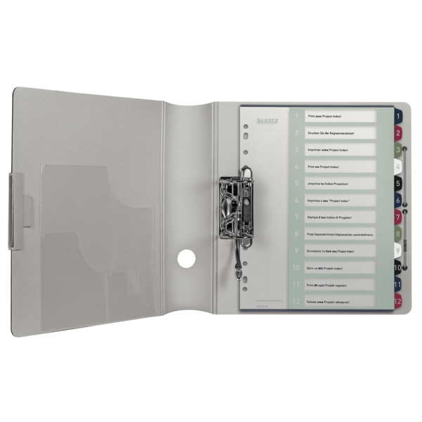 Índice Imprimible Style De Leitz, De PP, Extraancho  1-12 A4 Maxi