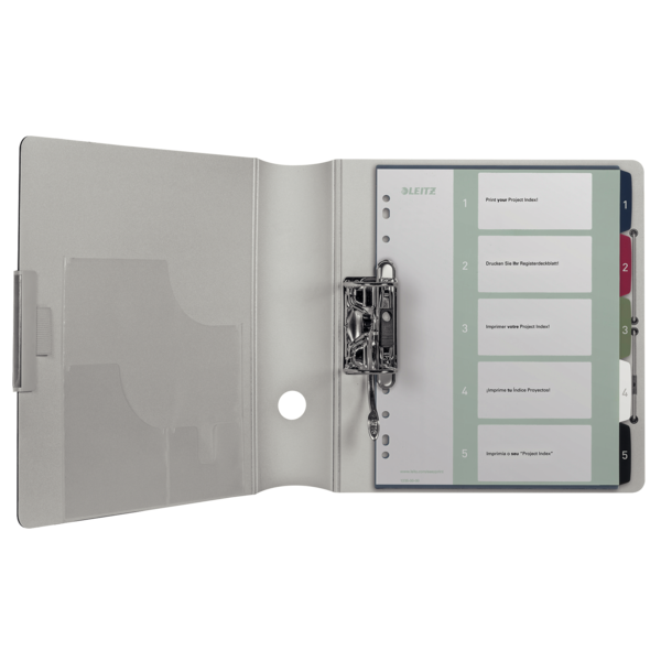 Índice Imprimible Style De Leitz, De PP, Extraancho  1-5 A4 Maxi
