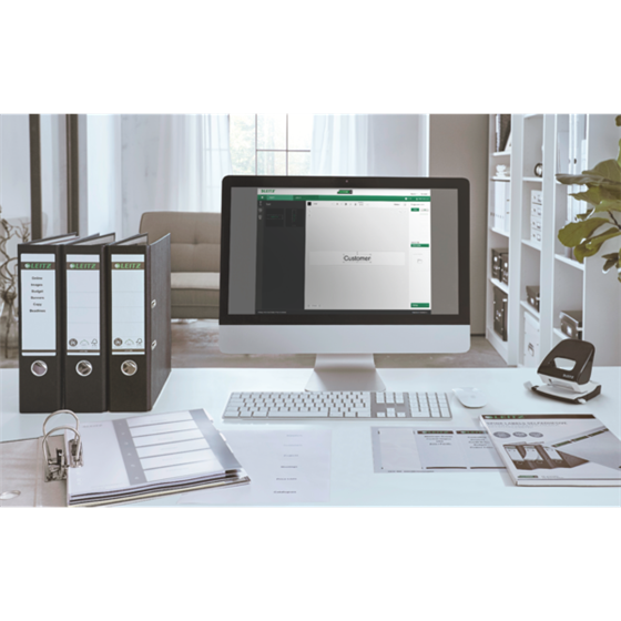 Índice Imprimible Wow De Leitz, De PP, Extra Ancho Multicolor 1-10 A4 Maxi