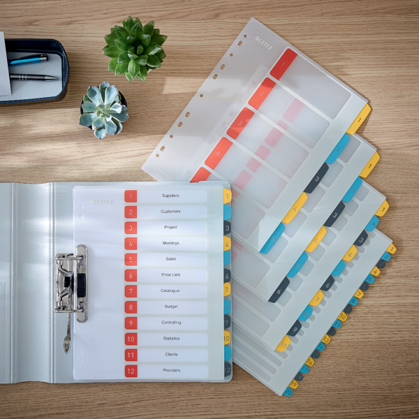 Índice Imprimible Leitz Cosy 1-10, PP  A4 Maxi