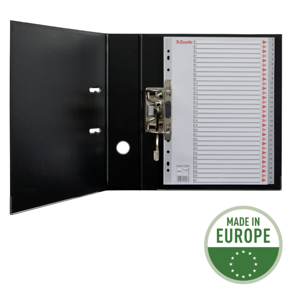 Índices Numéricos De Plástico Gris 1-31 A4