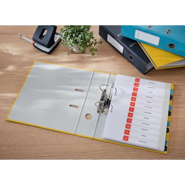 Índice Imprimible Leitz Cosy 1-12, PP  A4 Maxi