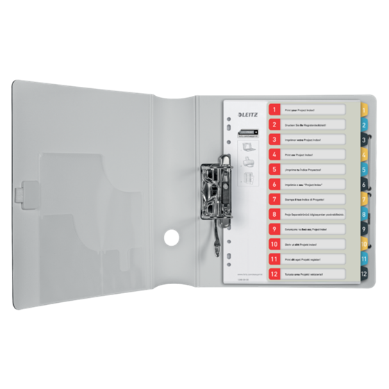 Índice Imprimible Leitz Cosy 1-12, PP  A4 Maxi