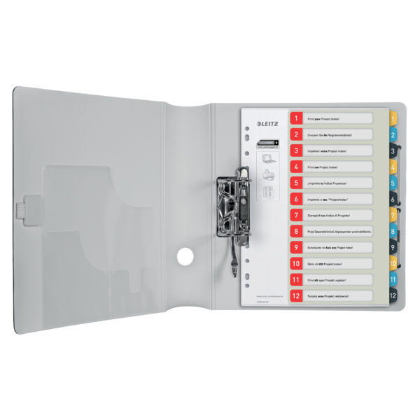 Índice Imprimible Leitz Cosy 1-12, PP  A4 Maxi