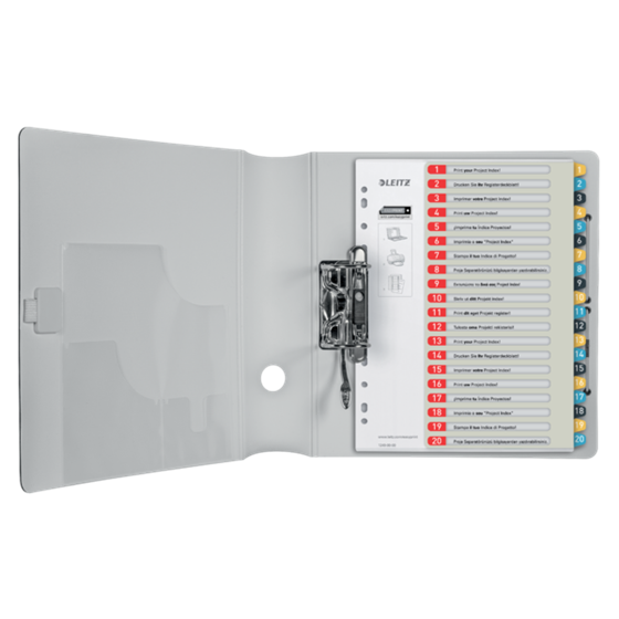 Índice Imprimible Leitz Cosy 1-20, PP  A4 Maxi