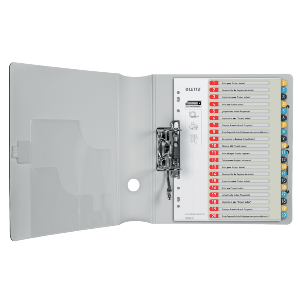 Índice Imprimible Leitz Cosy 1-20, PP  A4 Maxi
