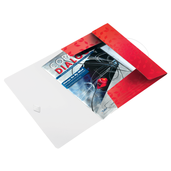 Carpeta De 3 Solapas Wow De Leitz Rojo