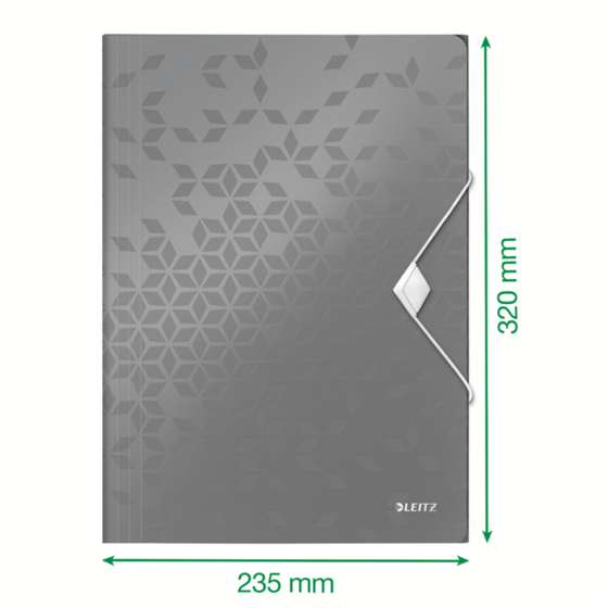 Carpeta De 3 Solapas Wow De Leitz Rojo