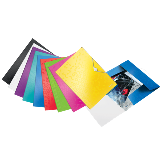 Carpeta De 3 Solapas Wow De Leitz Rojo