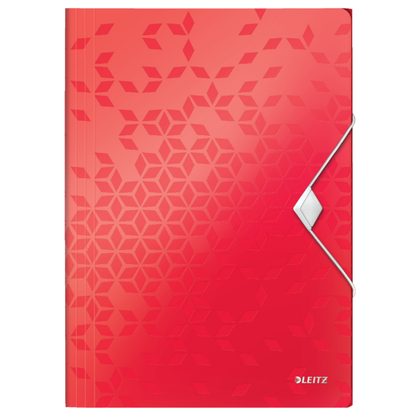 Carpeta De 3 Solapas Wow De Leitz Rojo