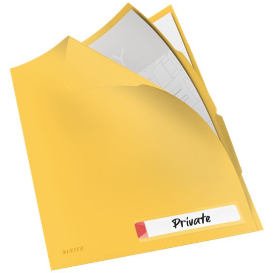 Dosier De Privacidad Con Pestañas Leitz Cosy Amarillo Cálido