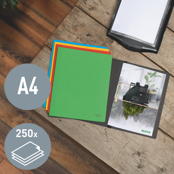 Dosier Fástener De Cartón Leitz Recycle, Co2 Compensado Verde