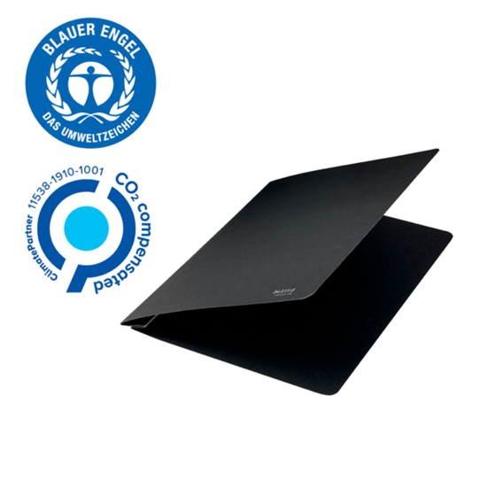 Dosier Fástener De Cartón Leitz Recycle Co2 Compensado Negro