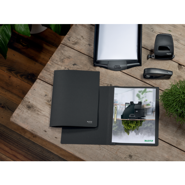 Dosier Fástener De Cartón Leitz Recycle Co2 Compensado Negro